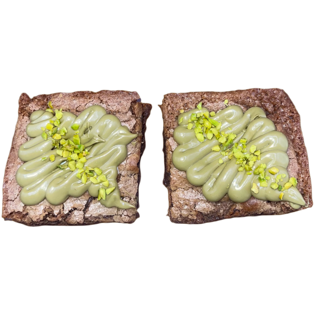Pistachio White Chocolate Brownie